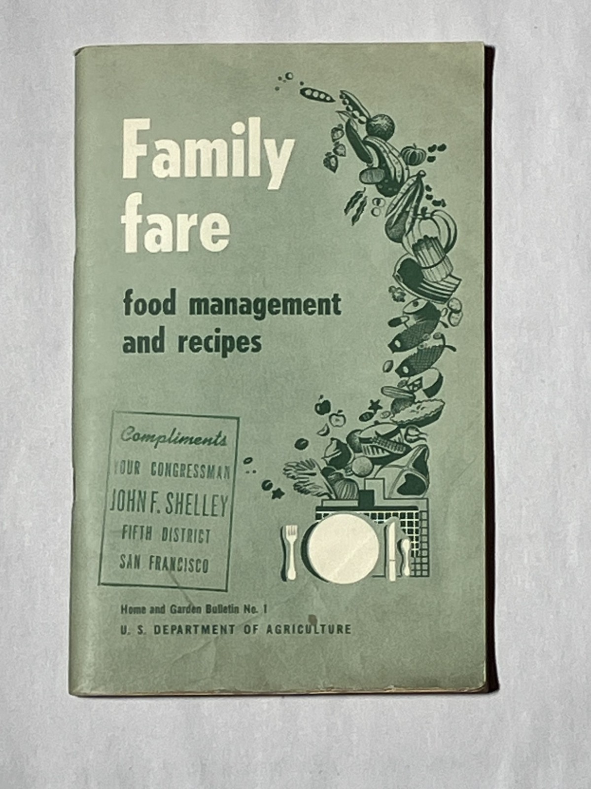 Family Fare: Food Management And Recipes – Vintage Paperback 1950 Cookbook