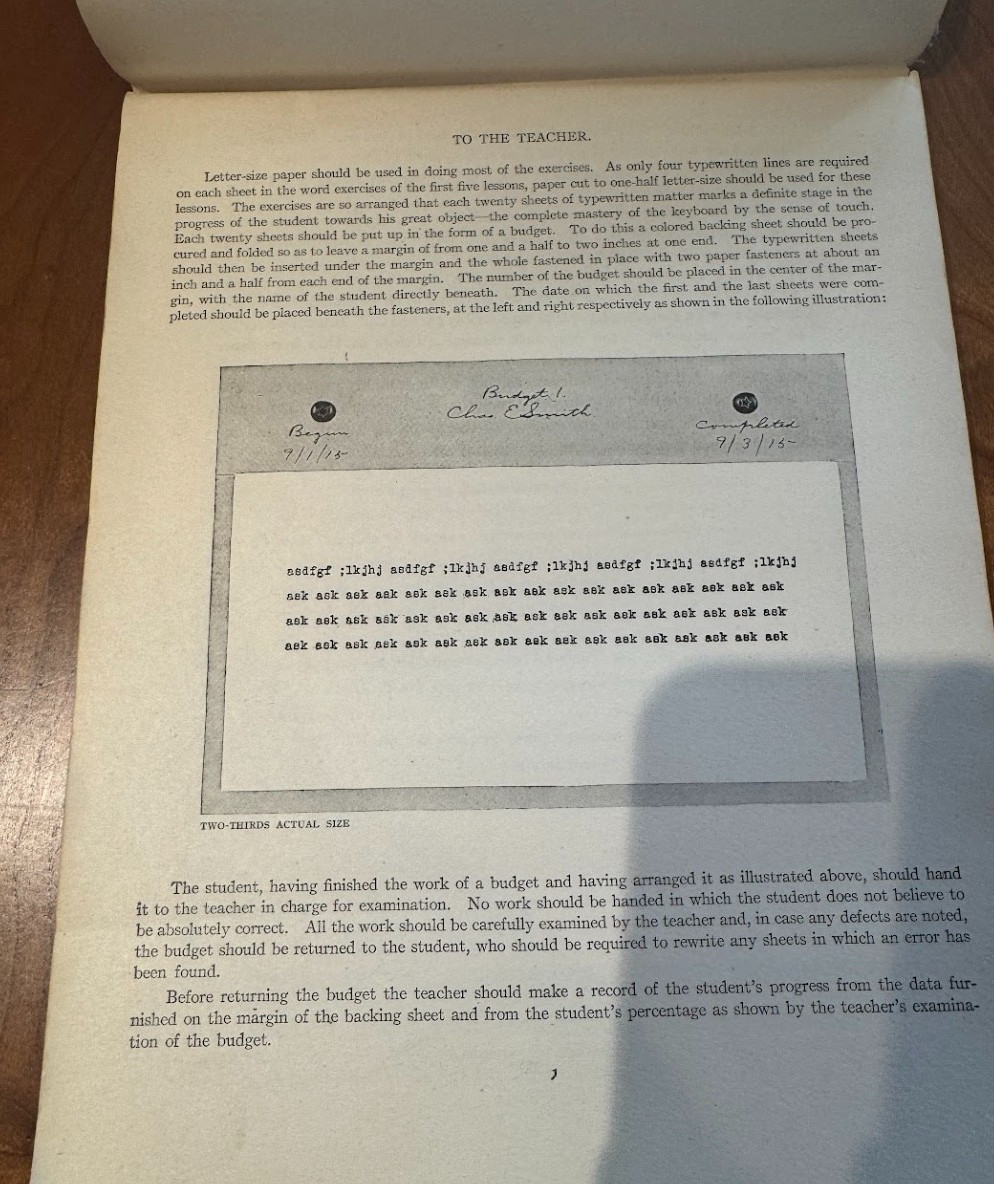 VINTAGE! Practical Course in Touch Typewriting Charles E. Smith 1920