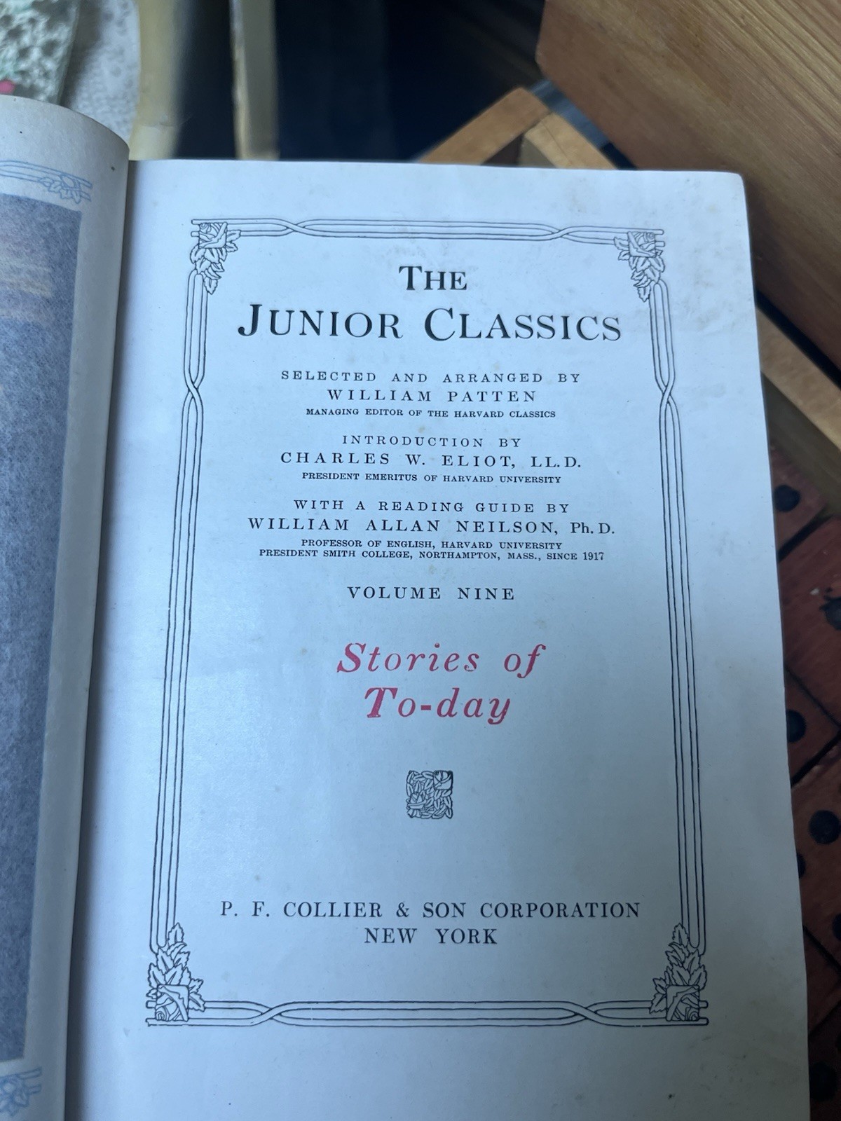 1918 Collier’s Junior Classics, The Young Folks Shelf of Books Lot of 5