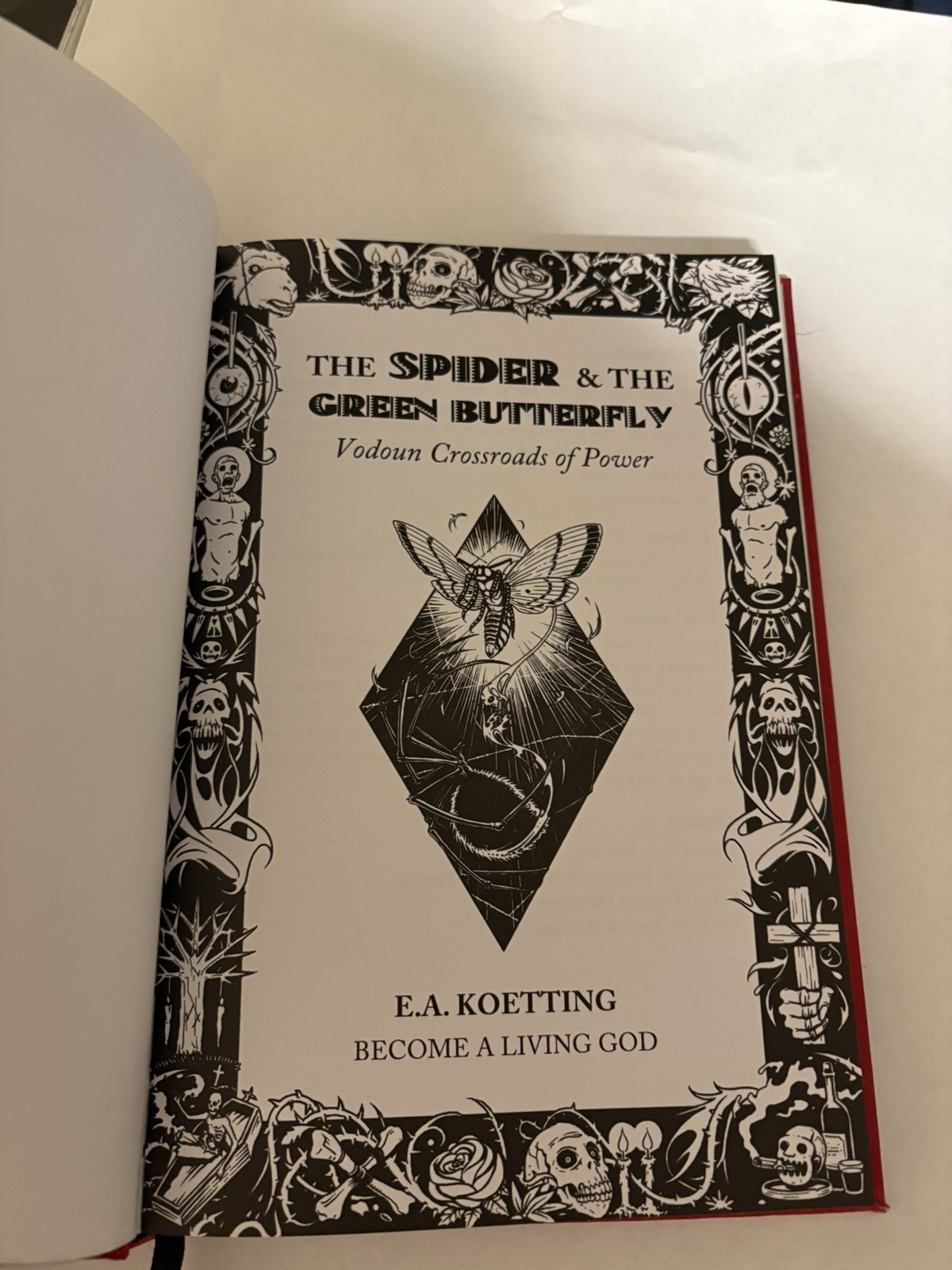 2016 The SPIDER & The GREEN BUTTERFLY Vodoun EA. KOETTING Occult WITHCRAFT Magic