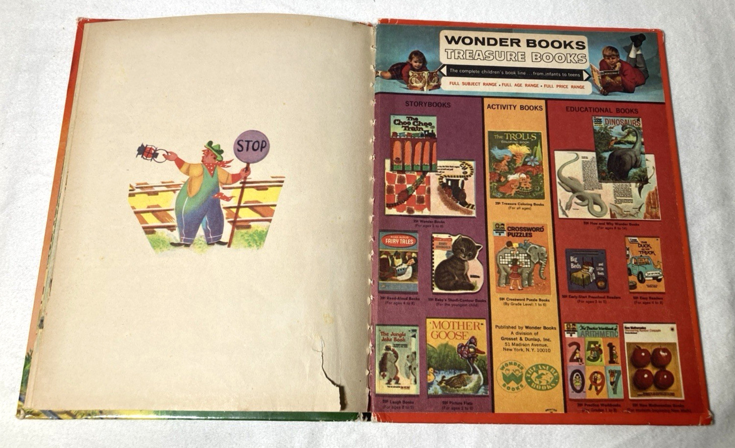 Lot of (6) Vintage Original Wonder Books 1947-1956