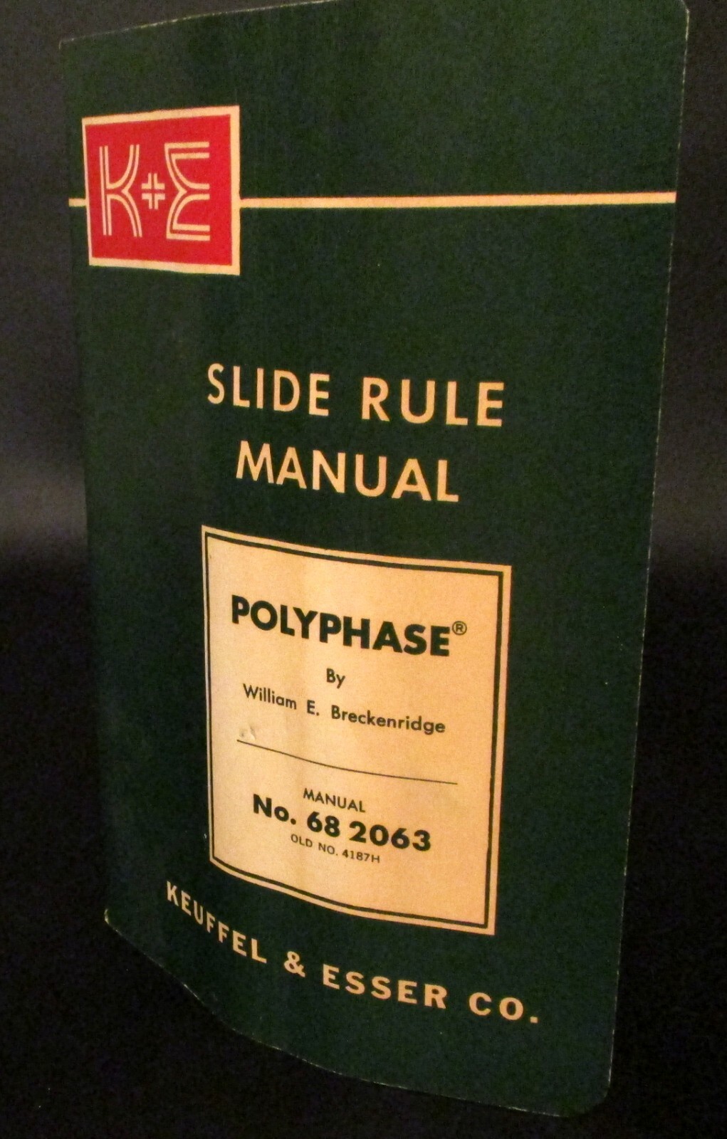 Vintage Keuffel & Esser Slide Rule Manual Polyphase by Breckenridge #68 2063