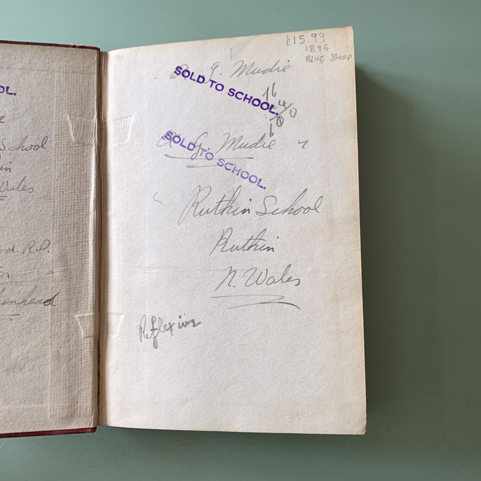 First Latin Exercise Book – J Allen, Eighth Edition, 1896, Oxford, HB