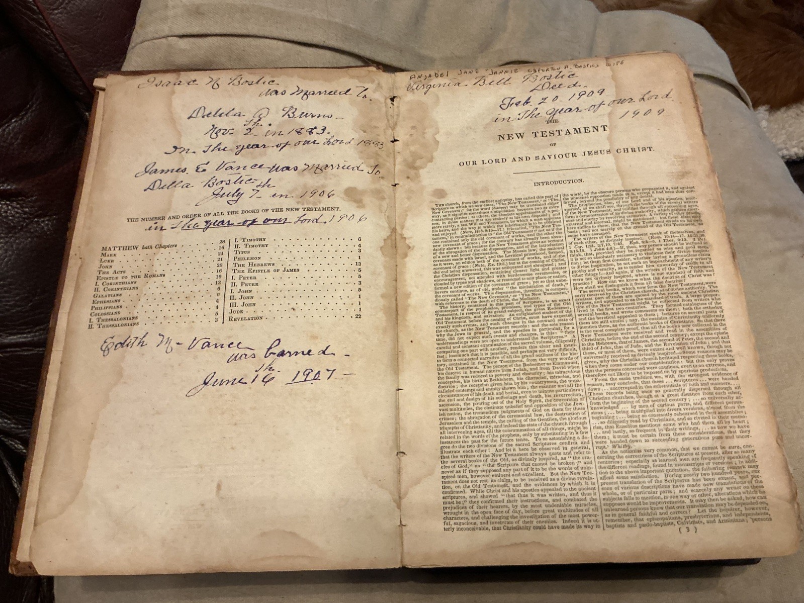 Early 1832 Scott’s Bible Monroe County WV Estate Bostic Family Genealogy History
