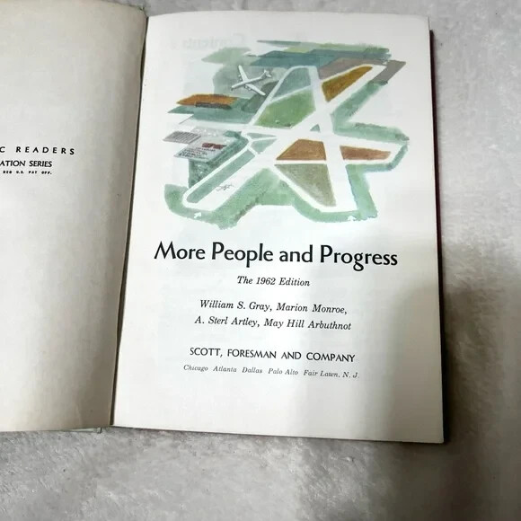 The New Basic Reader More People & Progress c1962 William S Gray Vintage Book