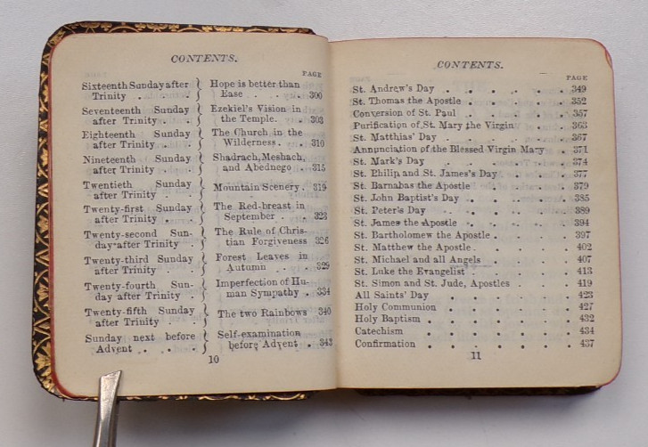 Miniature Leather The Christian Year Thoughts In Verse Sundays & Holidays Frowde