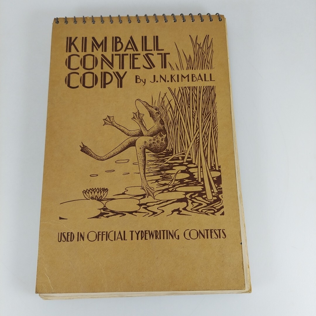 Kimball Contest Copy Spiral Bound J.N. Kimball Typewriting Contest Book 1946 Ed