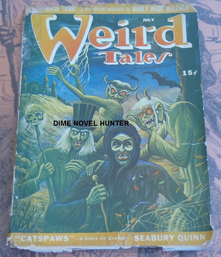 SPOOKS GHOSTS ZOMBIES WEIRD TALES JULY 1946 GD CITY OF THE LOST MATT FOX COVER
