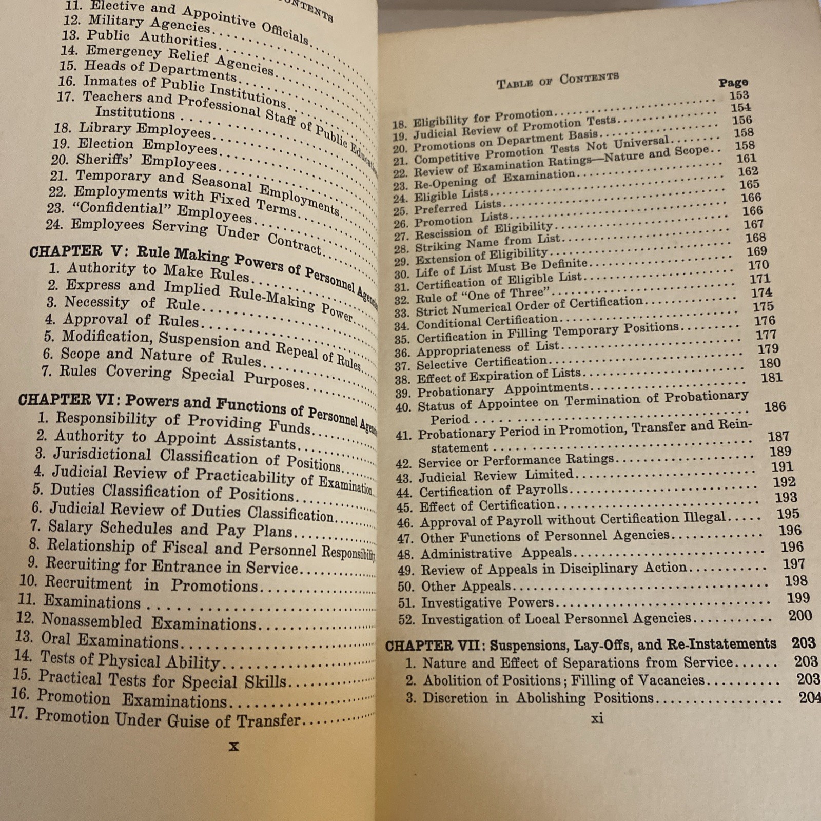 The Law Of Civil Service By H. Eliot Kaplan 1958