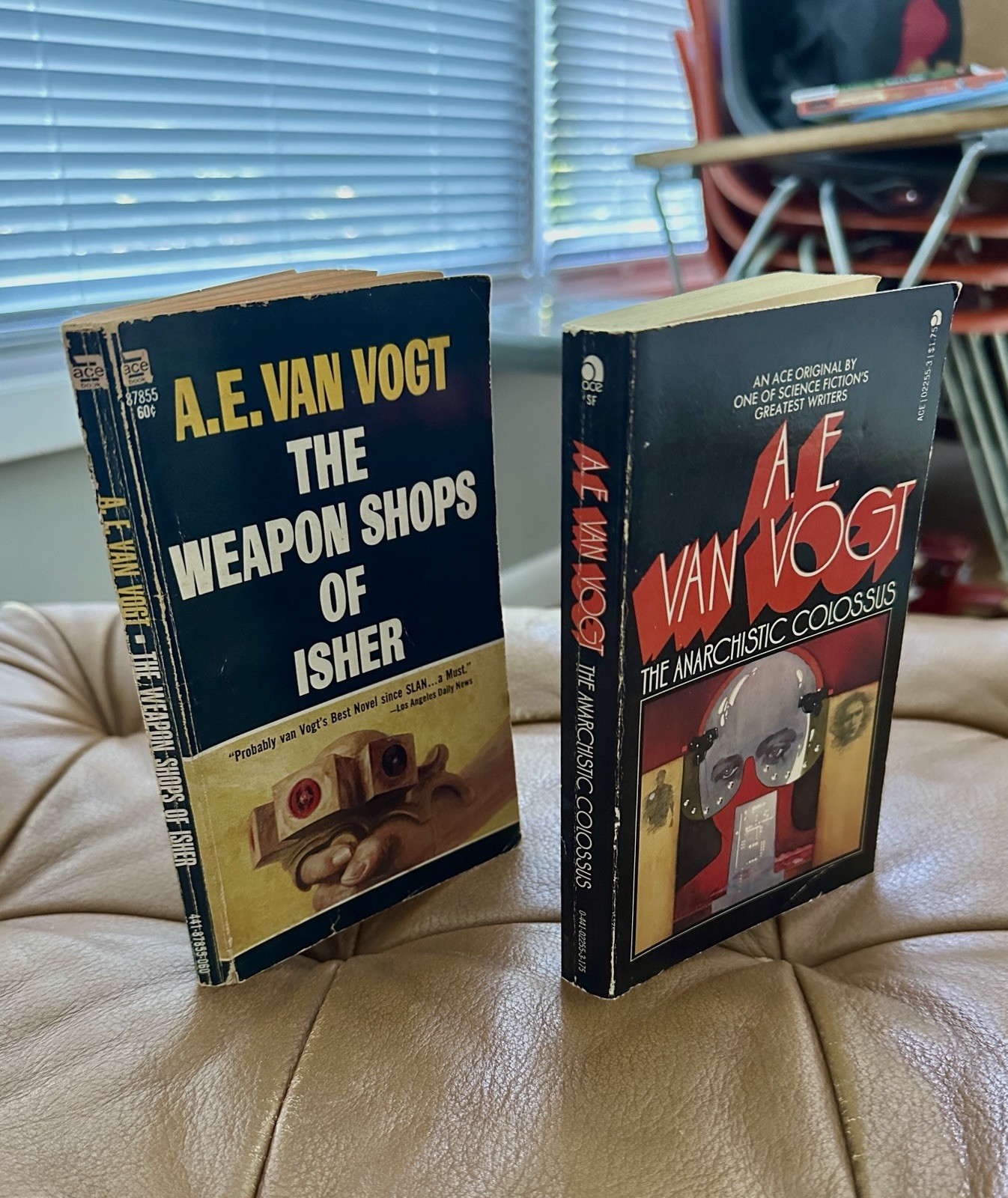 A.E. Van Vogt 2 book Lot Weapon Shops of Isher & Anarchistic Colossus PB