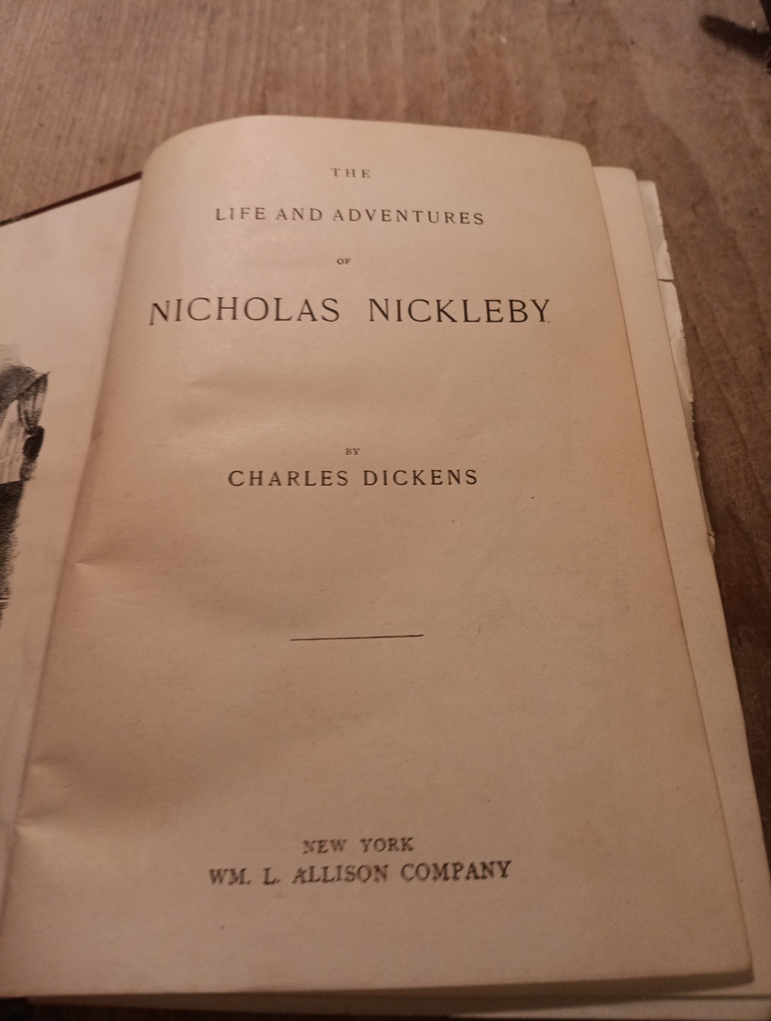 Antique Charles Dickens Book NICHOLAS NICKLEBY