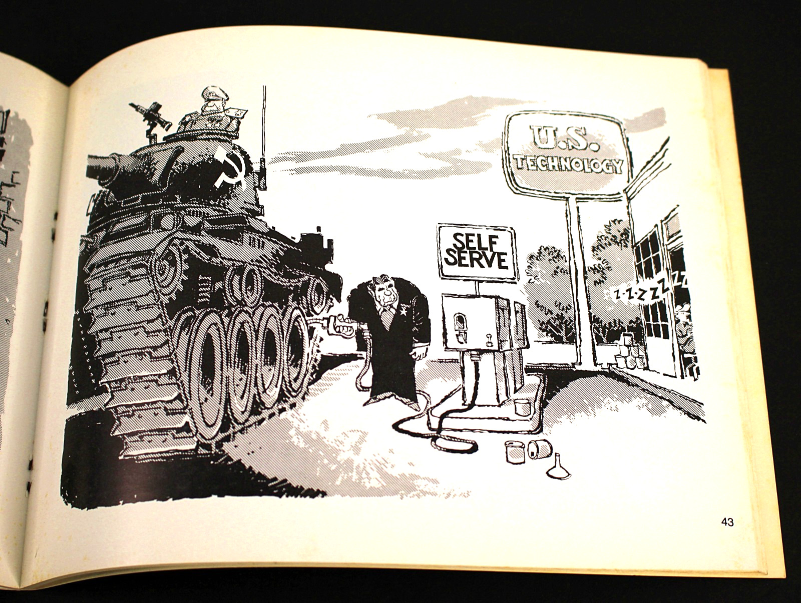 1982 DICK LOCHER Send in the Clowns CHICAGO TRIBUNE Editorial Cartoons Signed
