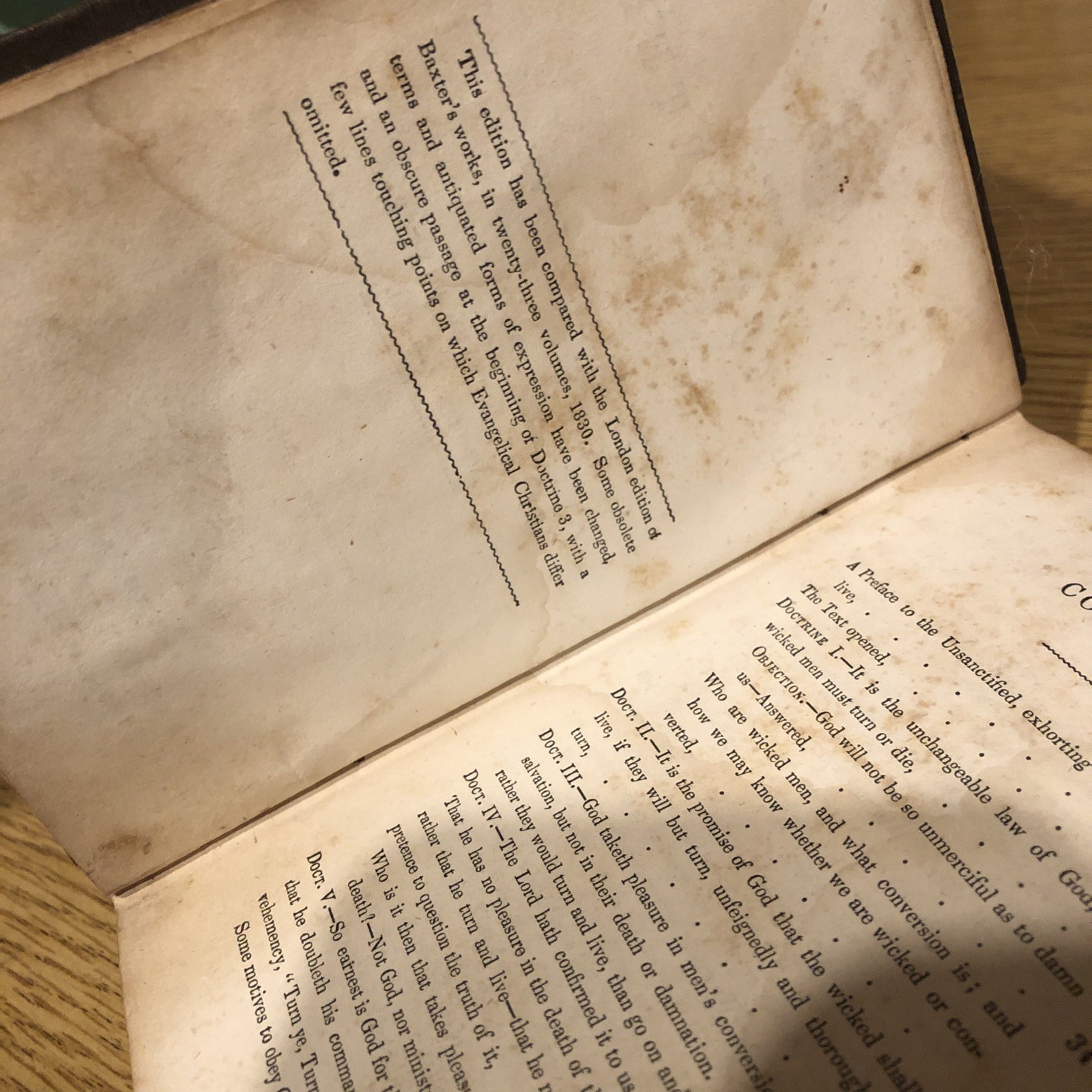 Richard Baxter A Call to the Unconverted Circa 1850 w/ Inscription 1850 Antique