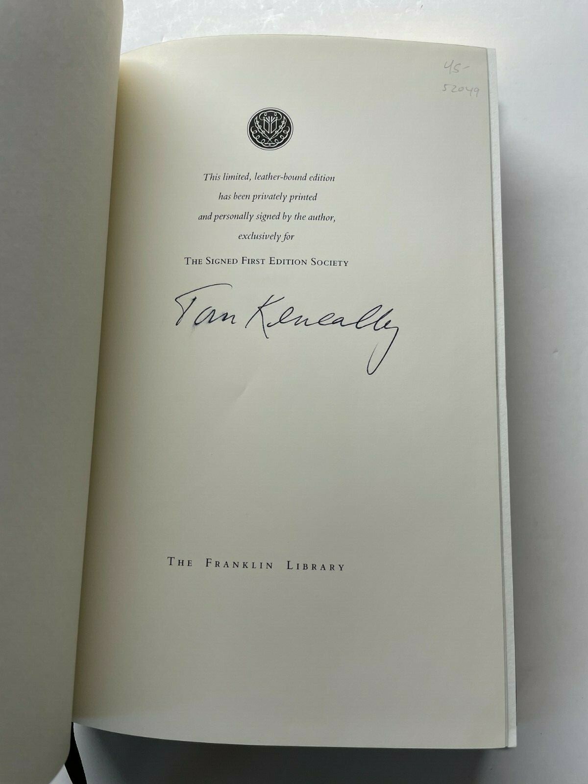 #signed Thomas Keneally | A River Town | signed 1st Franklin