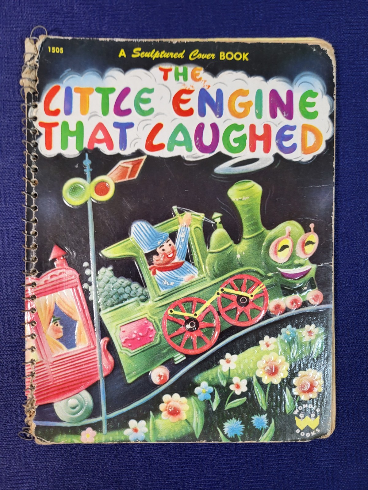 The Little Engine That Laughed Book With Spiral Binding And A Sculptured Cover
