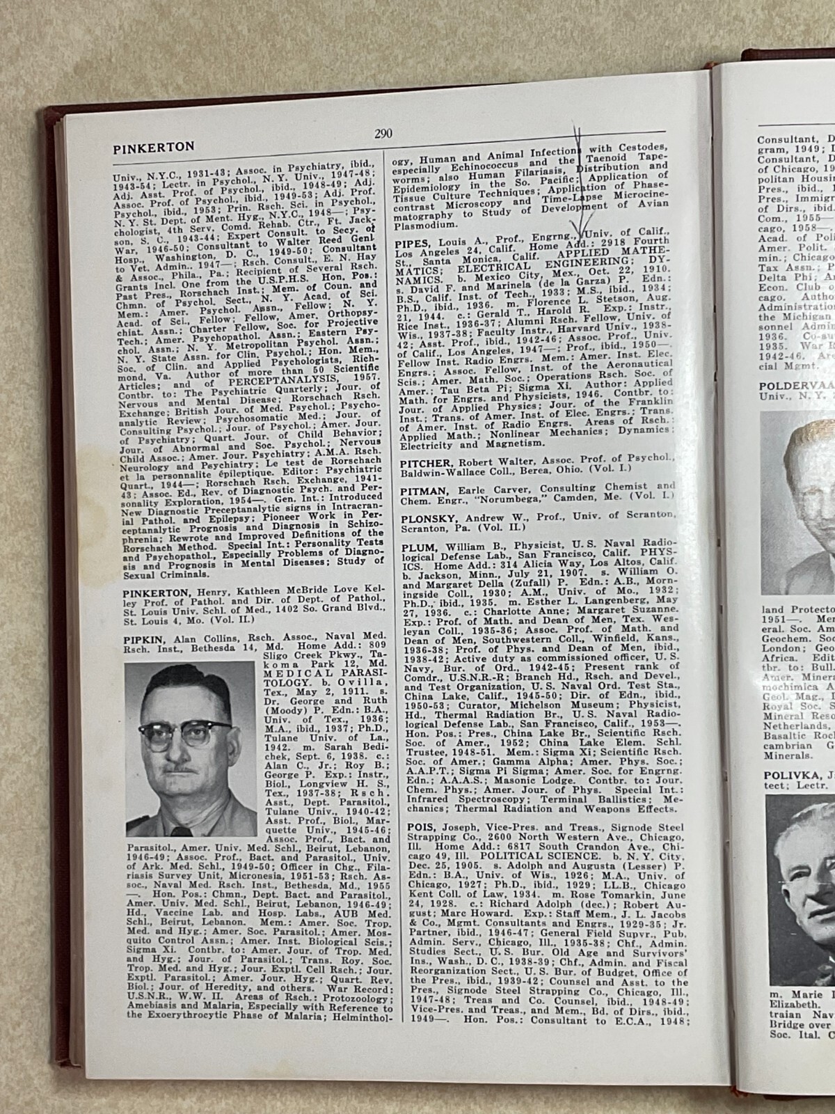 1958 Leaders in American Science Third Edition-Who’s Who in American Education