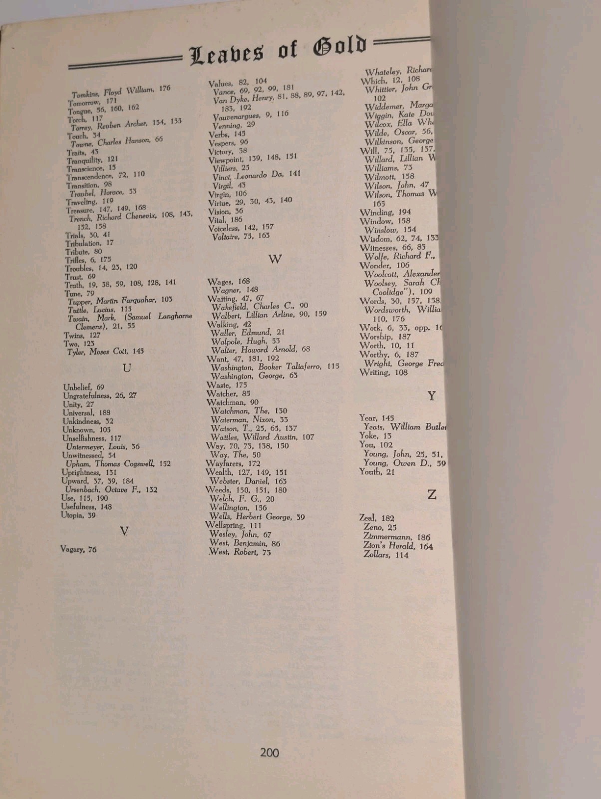 Leaves Of Gold (1958) Book Of Prayers Memorable Phrases & Inspirational Verses