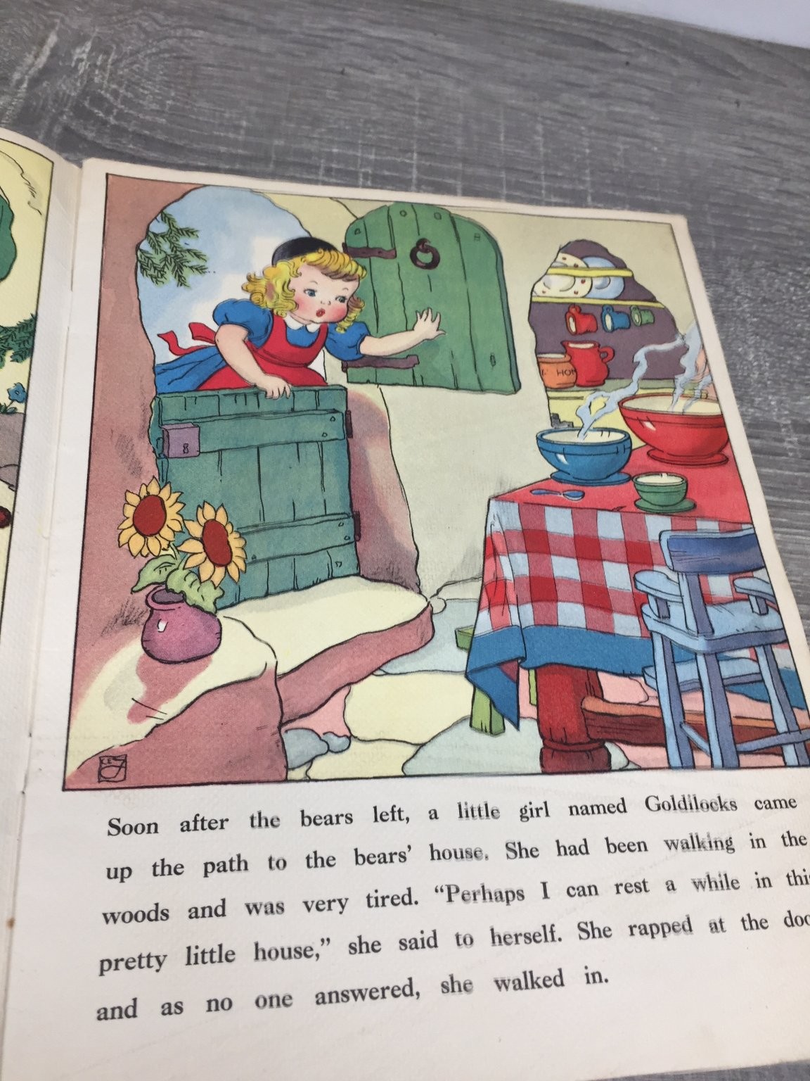 The THREE BEARS Whitman Publishing 1949 Vintage Children’s Book Illustrated
