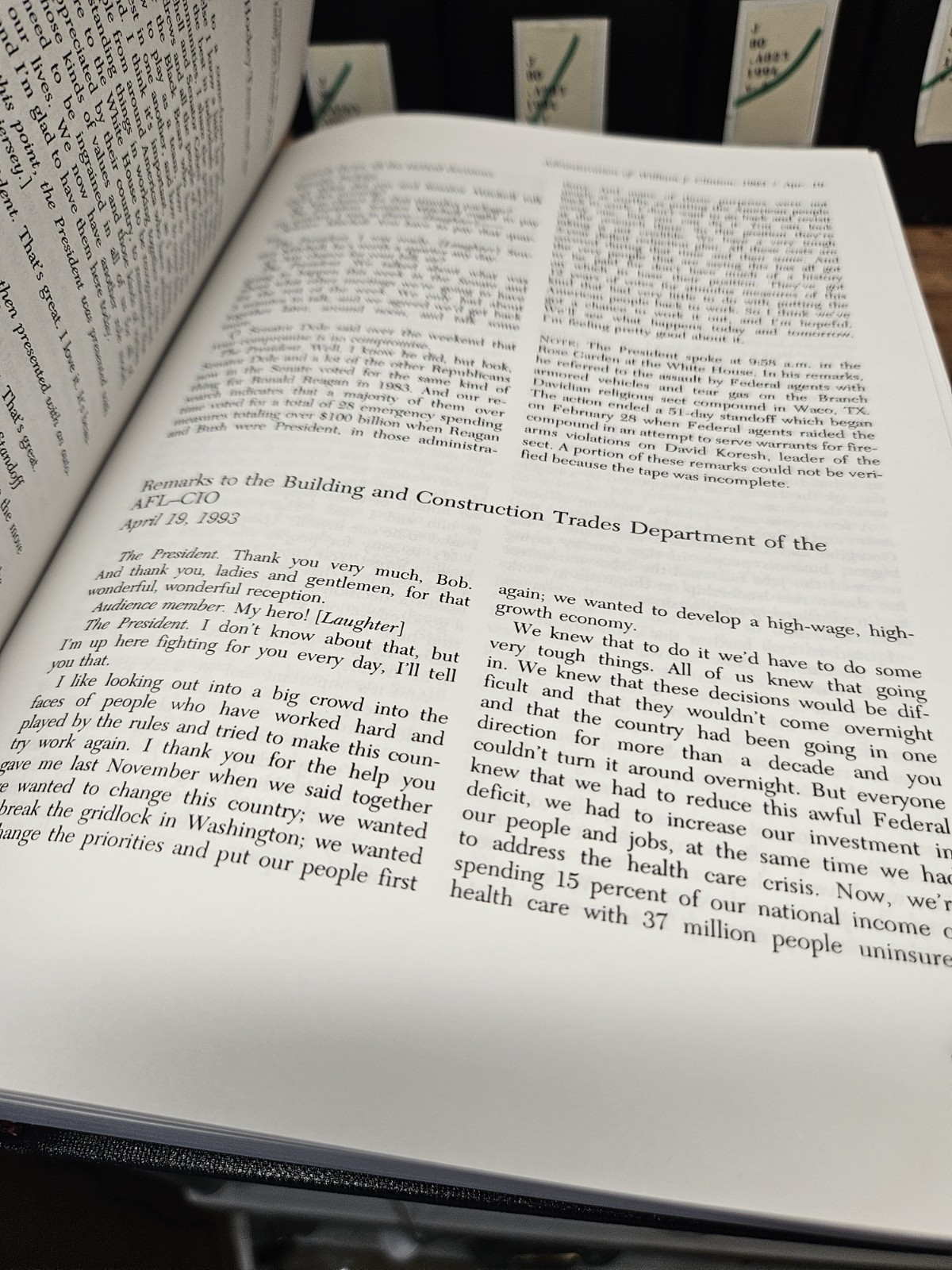 7v Public Papers Of The Presidents William J. Clinton 1993-1996 1st Term