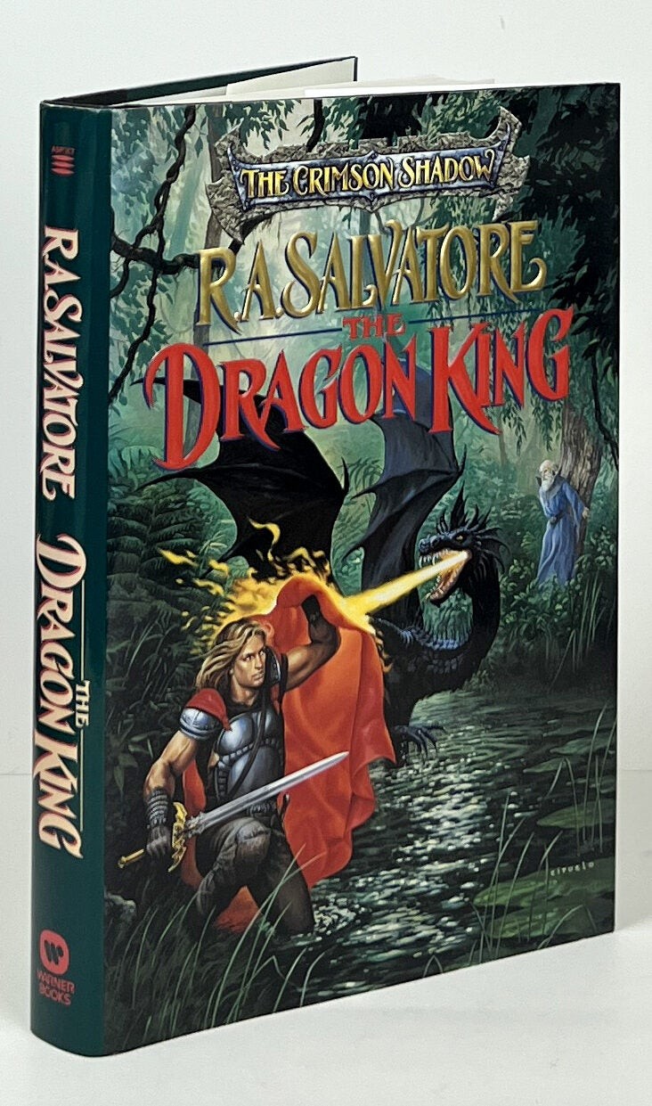R A Salvatore / The Crimson Shadow The Dragon King 1st Edition 1996