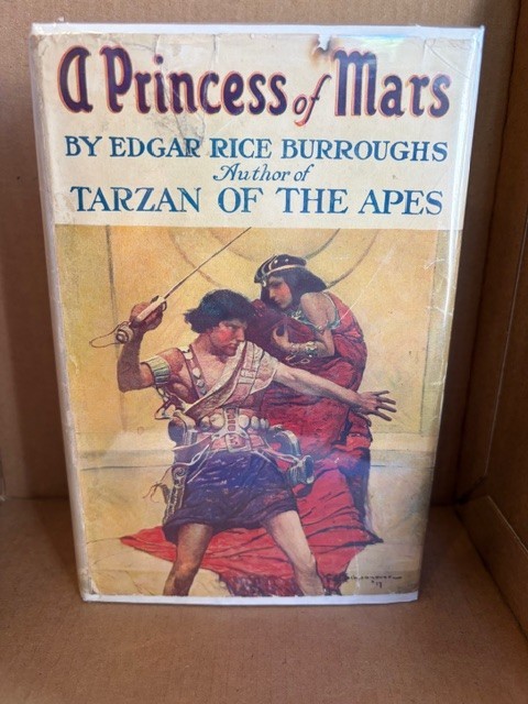 A Princess of Mars Edgar Rice Burroughs Grosset & Dunlap c1917 DJ
