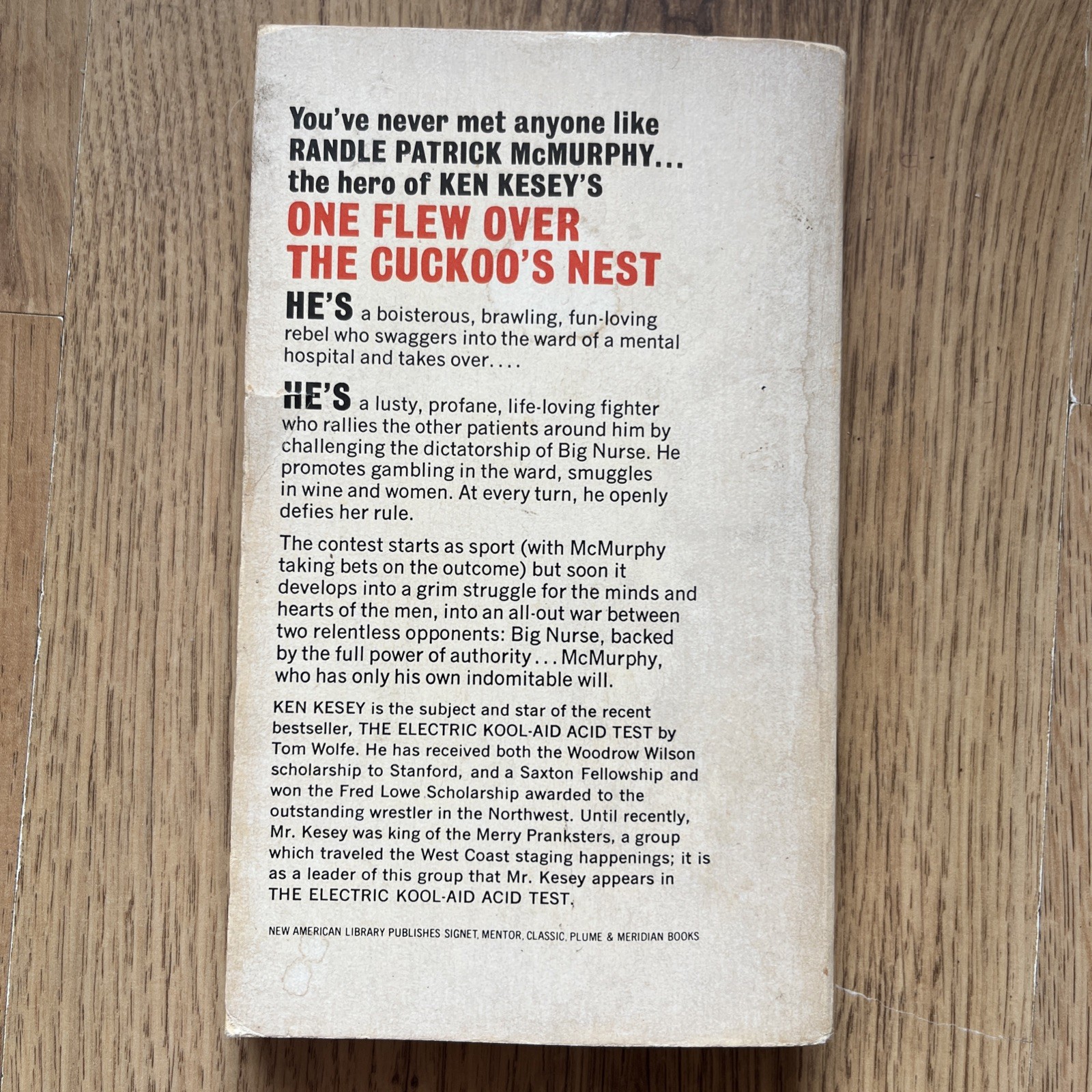 One Flew Over The Cuckoo’s Nest Ken Kesey vintage U.S. Signet paperback 1962