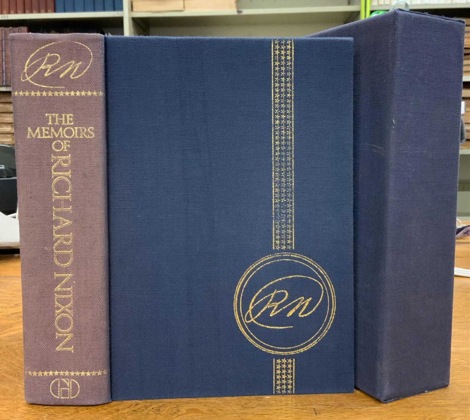 1978 Memoirs of Richard Nixon 1st Edition Signed by Author (Nixon) w/ Slip Case