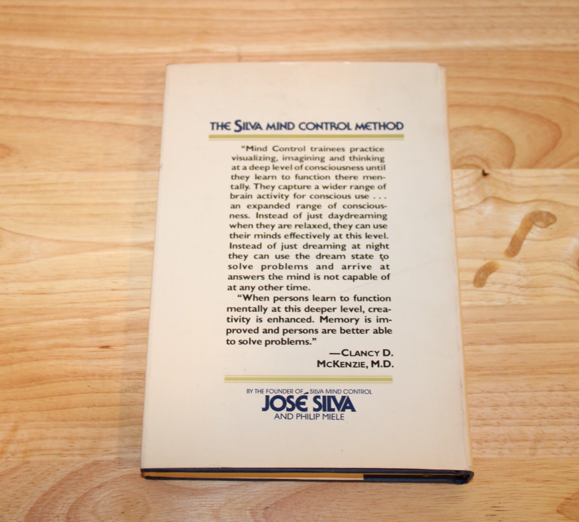 SIGNED The Silva Mind Control Method HC DJ 1977 José Silva VG Consciousness 1st