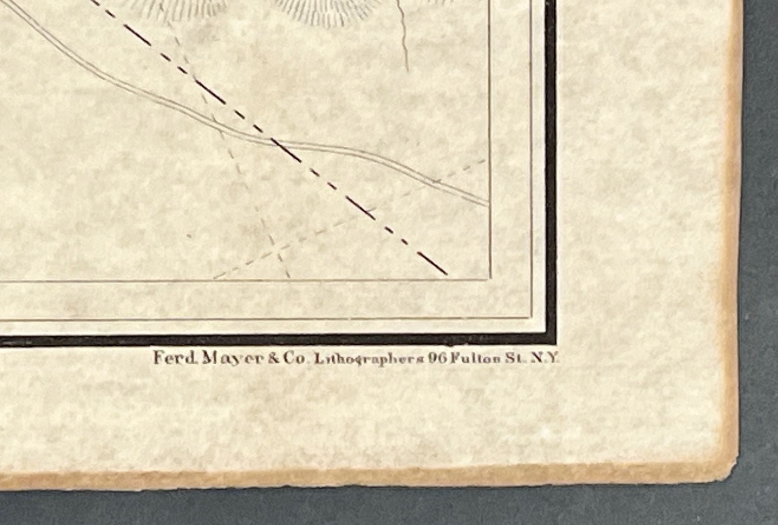 Charles Hoffman / TOPOGRAPHICAL MAP SHOWING The LOCATIONS Of The SUTRO 1866