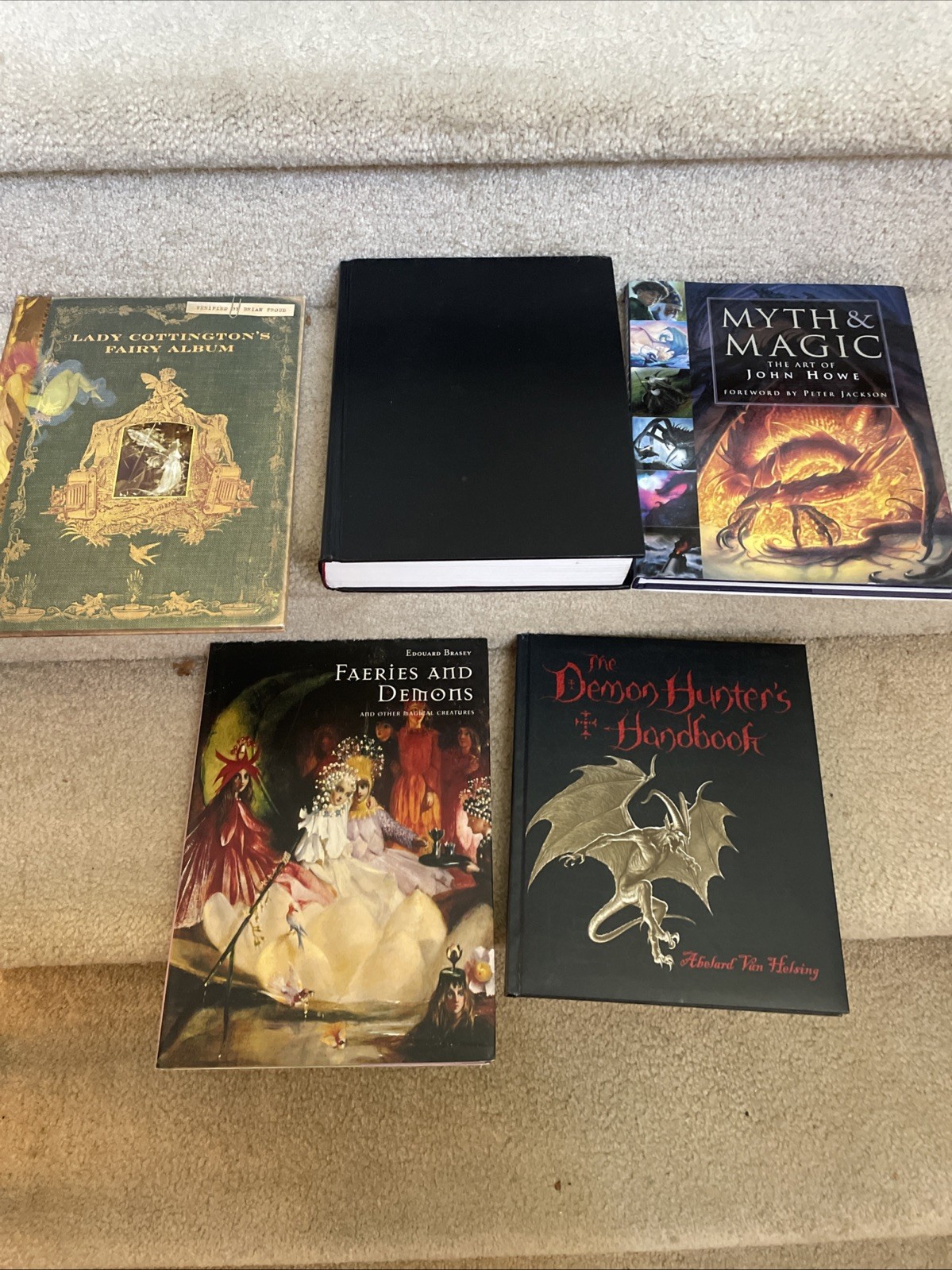 Lot of 5 Hardcover Fantasy Books Faeries Myth Vampires etc. NrMINT OB