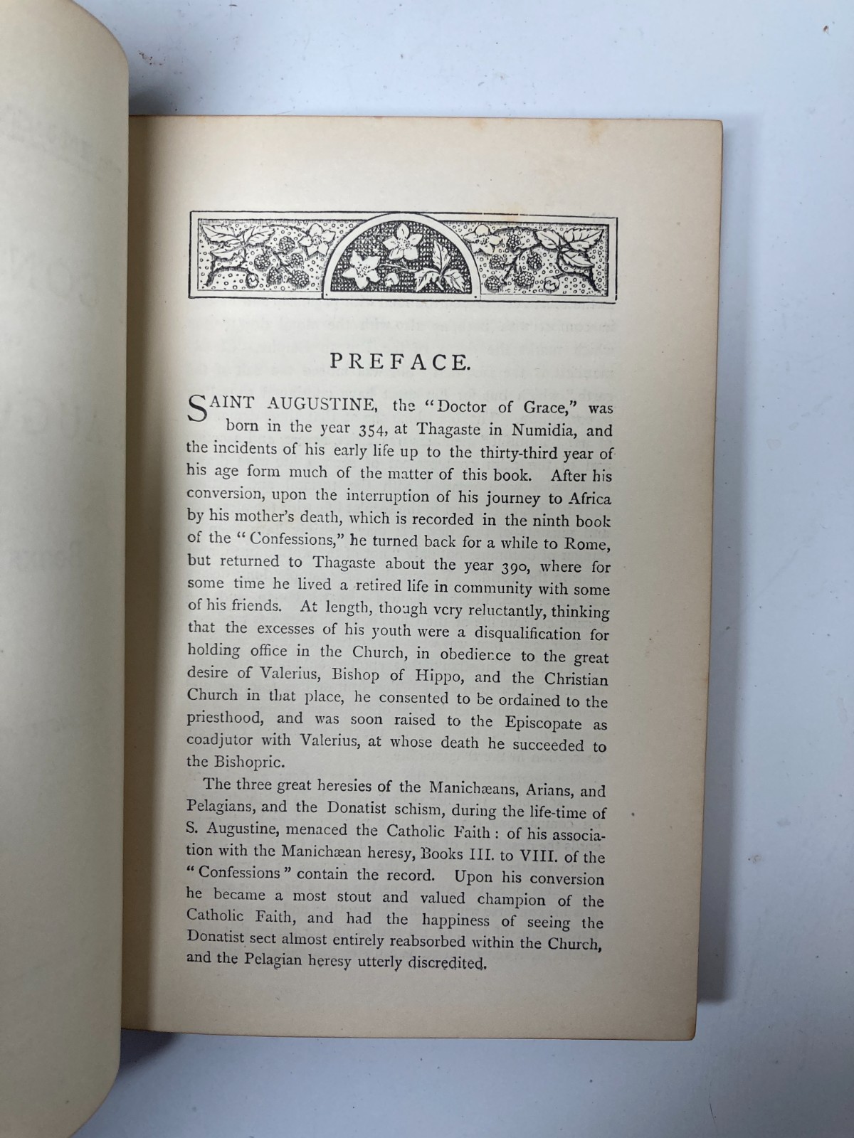 c1890 St Augustine Confessions Lubbock Hundred Books Full Crimson Morocco AEG