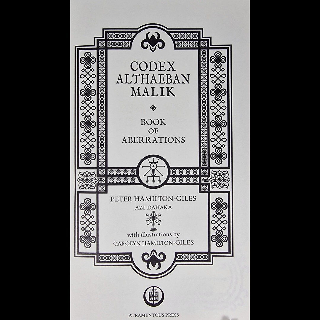 2021 Deluxe Signed CODEX ALTHAEBAN MALIK By Peter Hamilton-Giles OCCULT