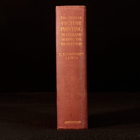 1928 PRINTING Courtney Lewis Story Picture Printing in England XIXth Century