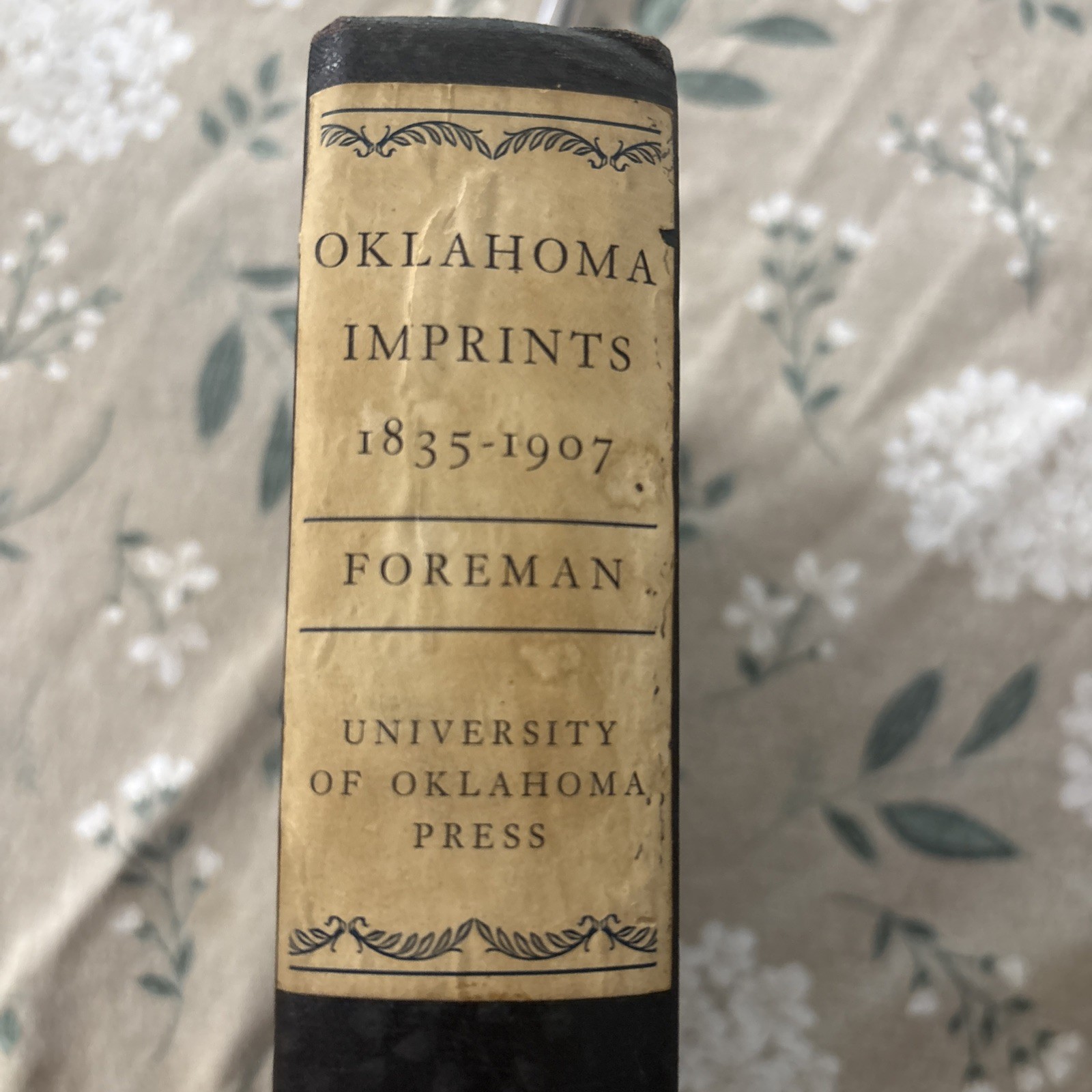 Oklahoma Imprints 1835-1907