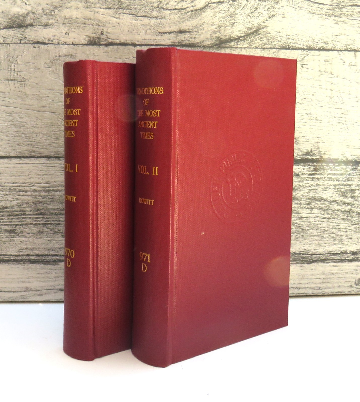 Traditions Of the Most Ancient Times By William Howitt In 2 Volumes 1839