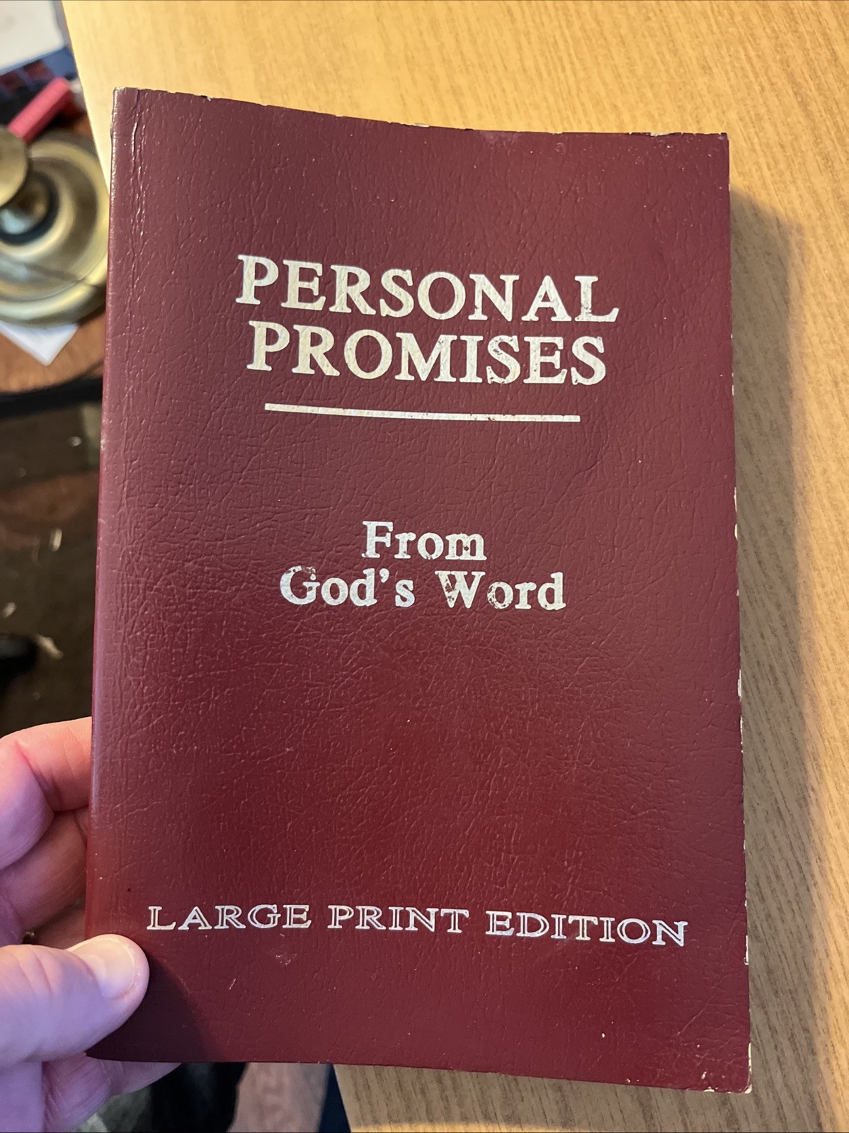 Personal Promises From God’s Word Large Print Edition Faux Leather Softcover