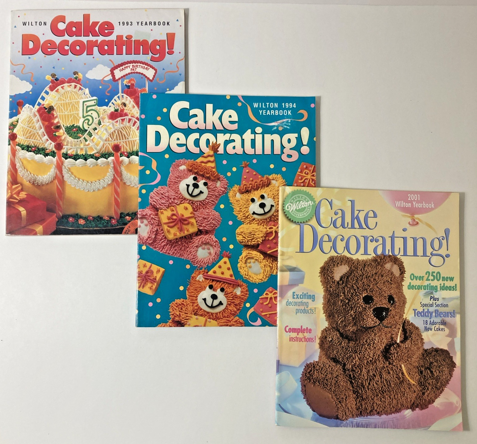 Vintage Wilton Yearbooks | Cake Decorating | 1993, 1994 & 2001 |