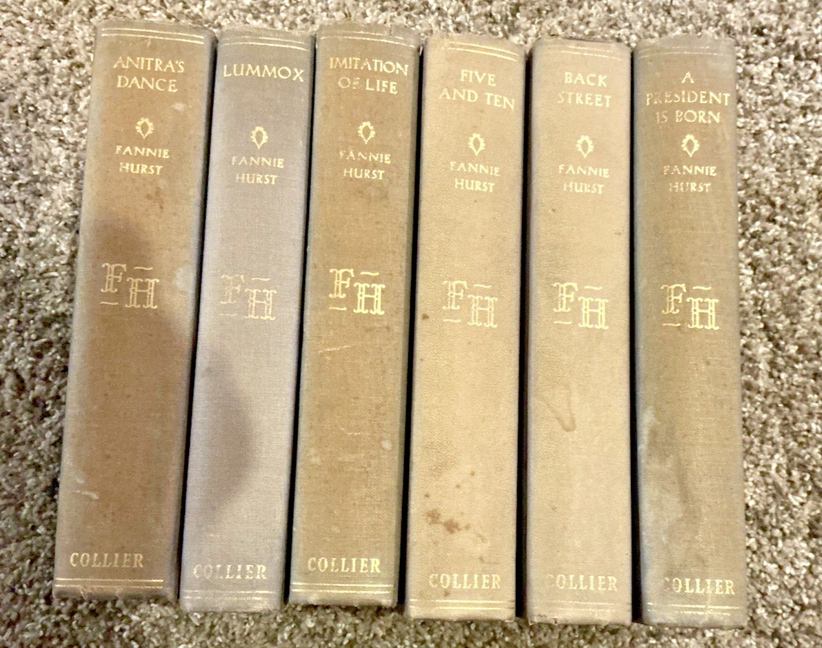 Vintage; Lot of 6 Fanny Hurst novels Broadway Edition; 1930; VG but faded spines