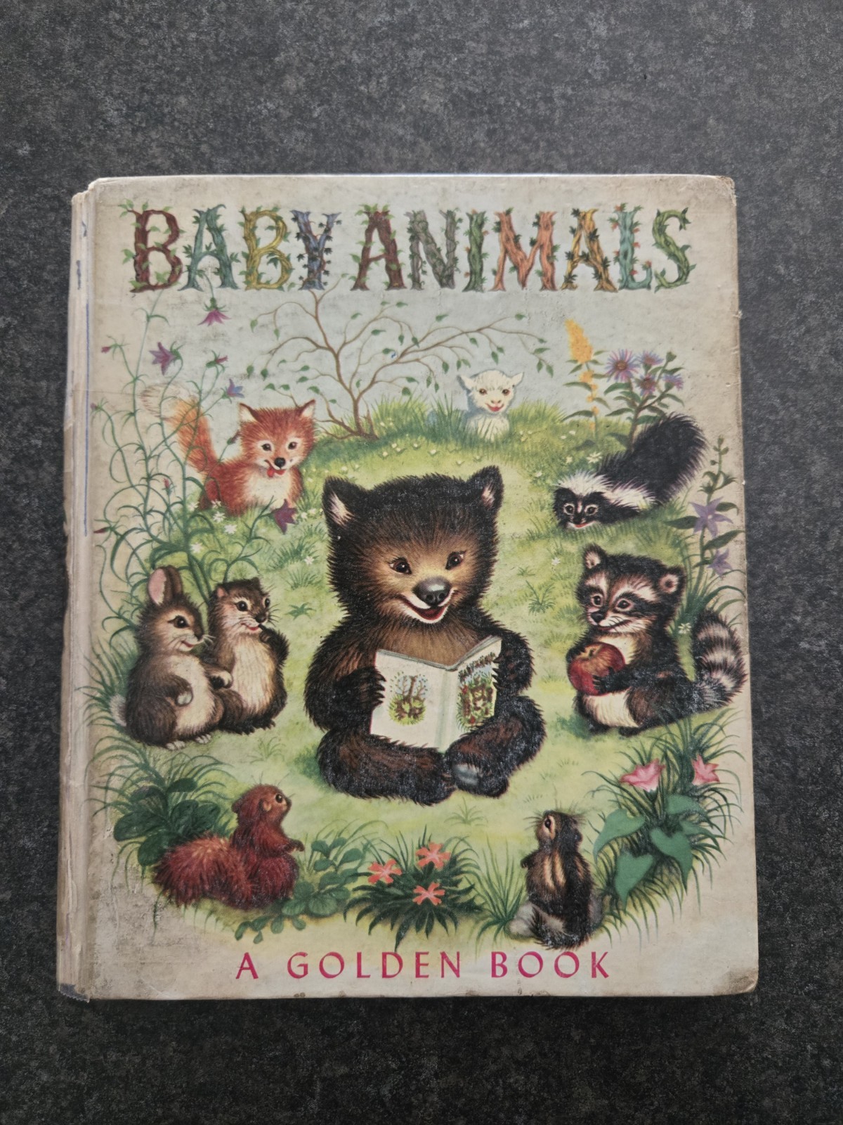 Baby Animals, A Golden Book, Garth Williams, 1952, Vintage Board Book