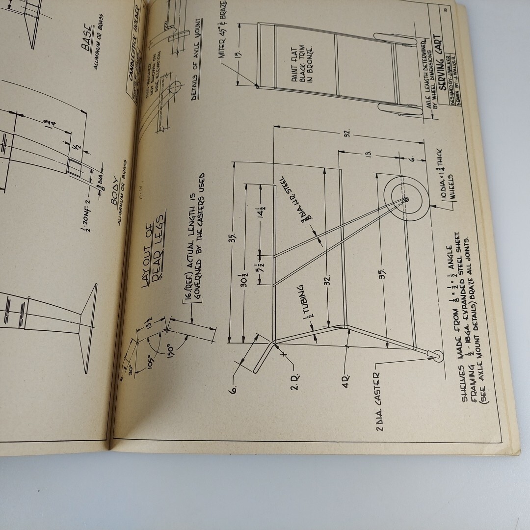 Projects for Metals By John R Walker 1957 Goodheart-Willcox Illustrated PB