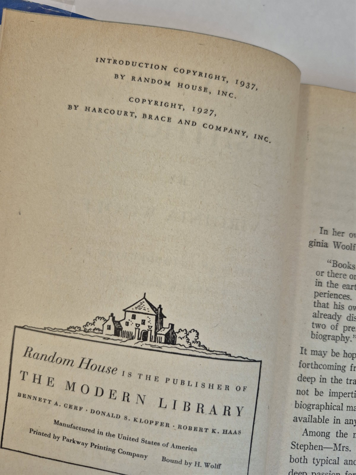 To The Lighthouse by Virginia Woolf, Modern Library 197