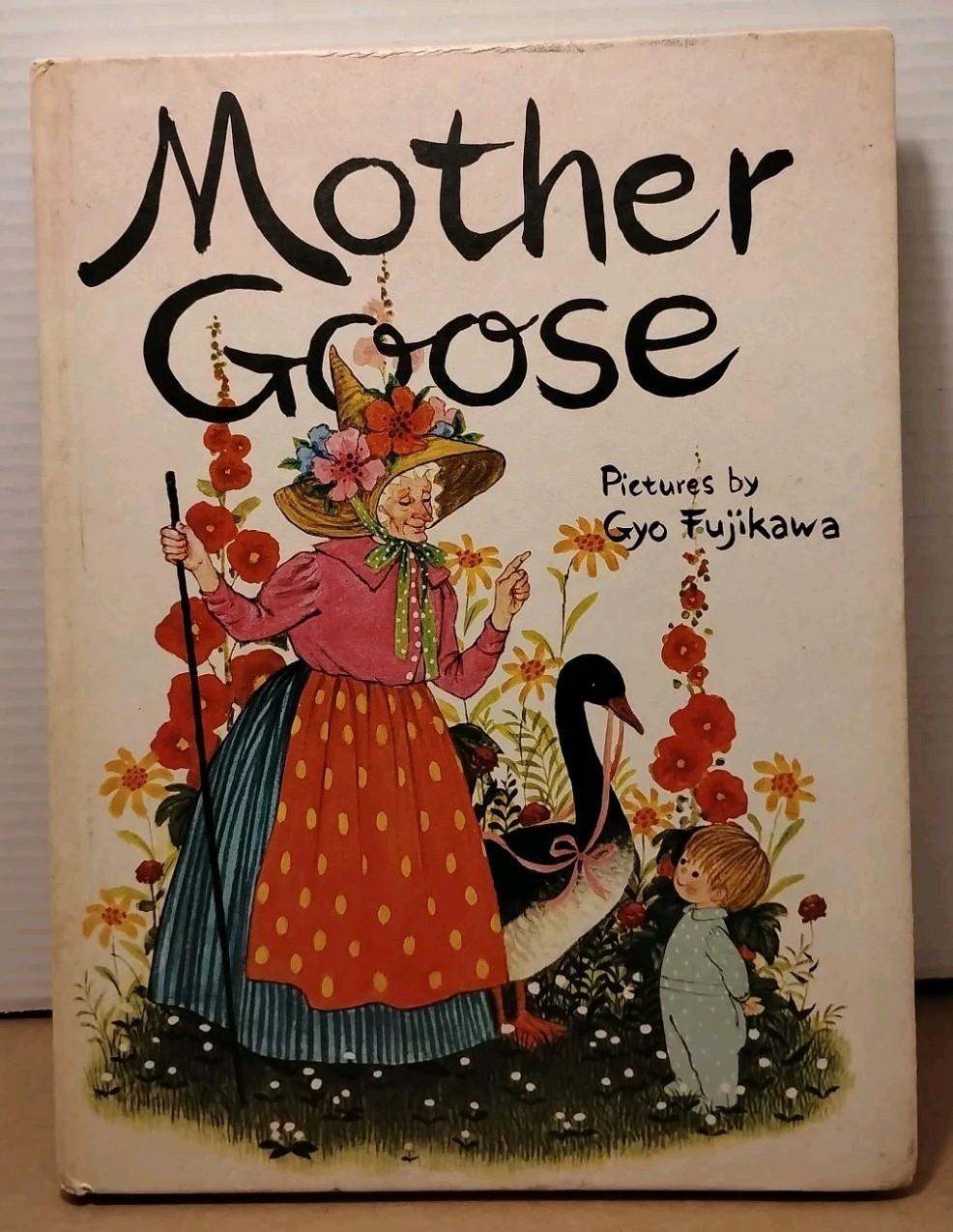 MOTHER GOOSE Pictures by GYO FUJIKAWA – Rare Vintage Illustrated Hardcover 1974