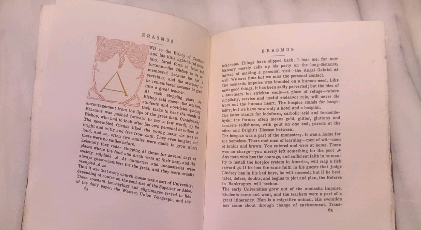 1908 First Edition SIGNED copy „LITTLE JOURNEYS To the Homes of Great Teachers“