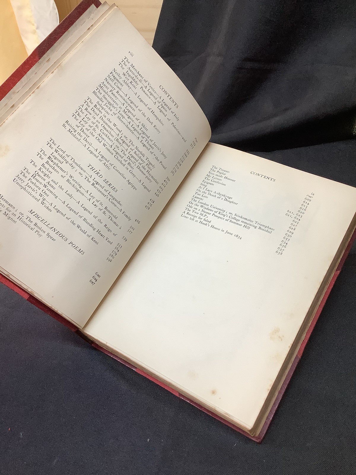 1903 Illustrations By Herbert Cole Ingoldsby Legends HB Thick Red Leather