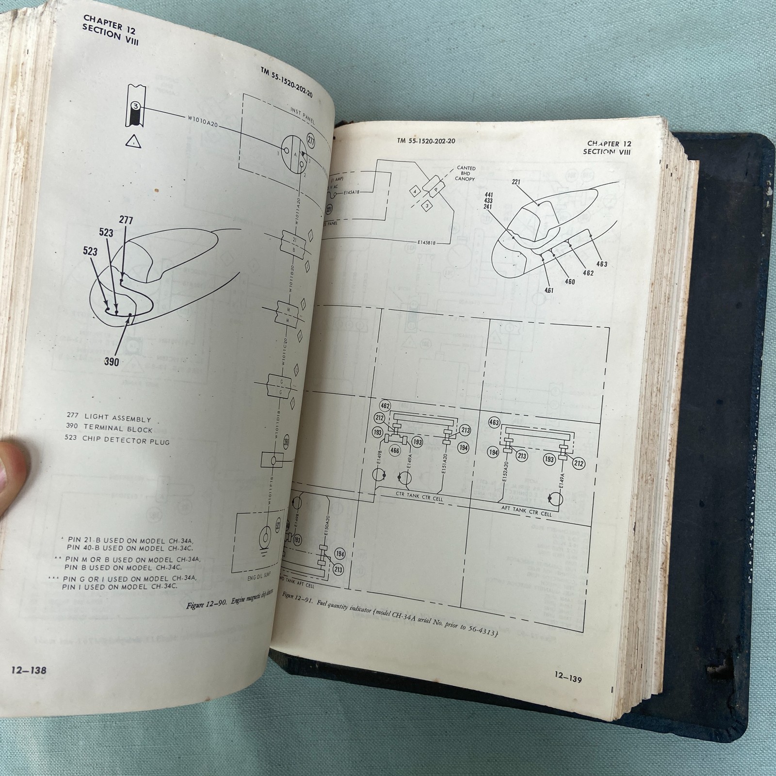 Technical Maintenance Book Army Models CH-34A CH-34C Aircraft 1966 Sikorsky Heli