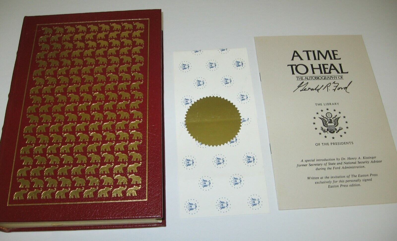 EASTON Library of U.S. Presidents SIGNED Limited- GERALD FORD : A TIME TO HEAL