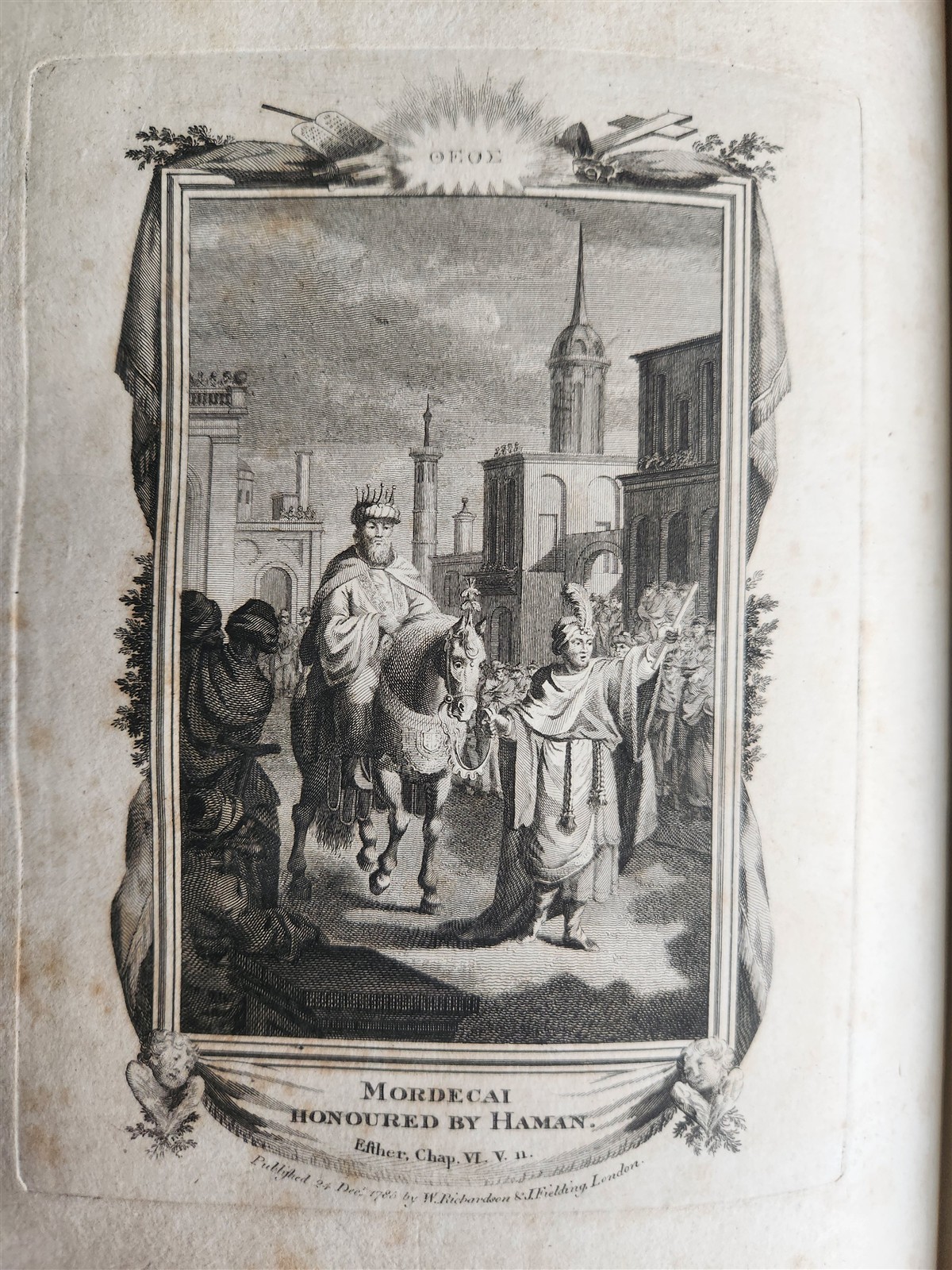 1786 BIBLE in ENGLISH antique ILLUSTRATED FOLIO OLD & NEW TESTAMENT