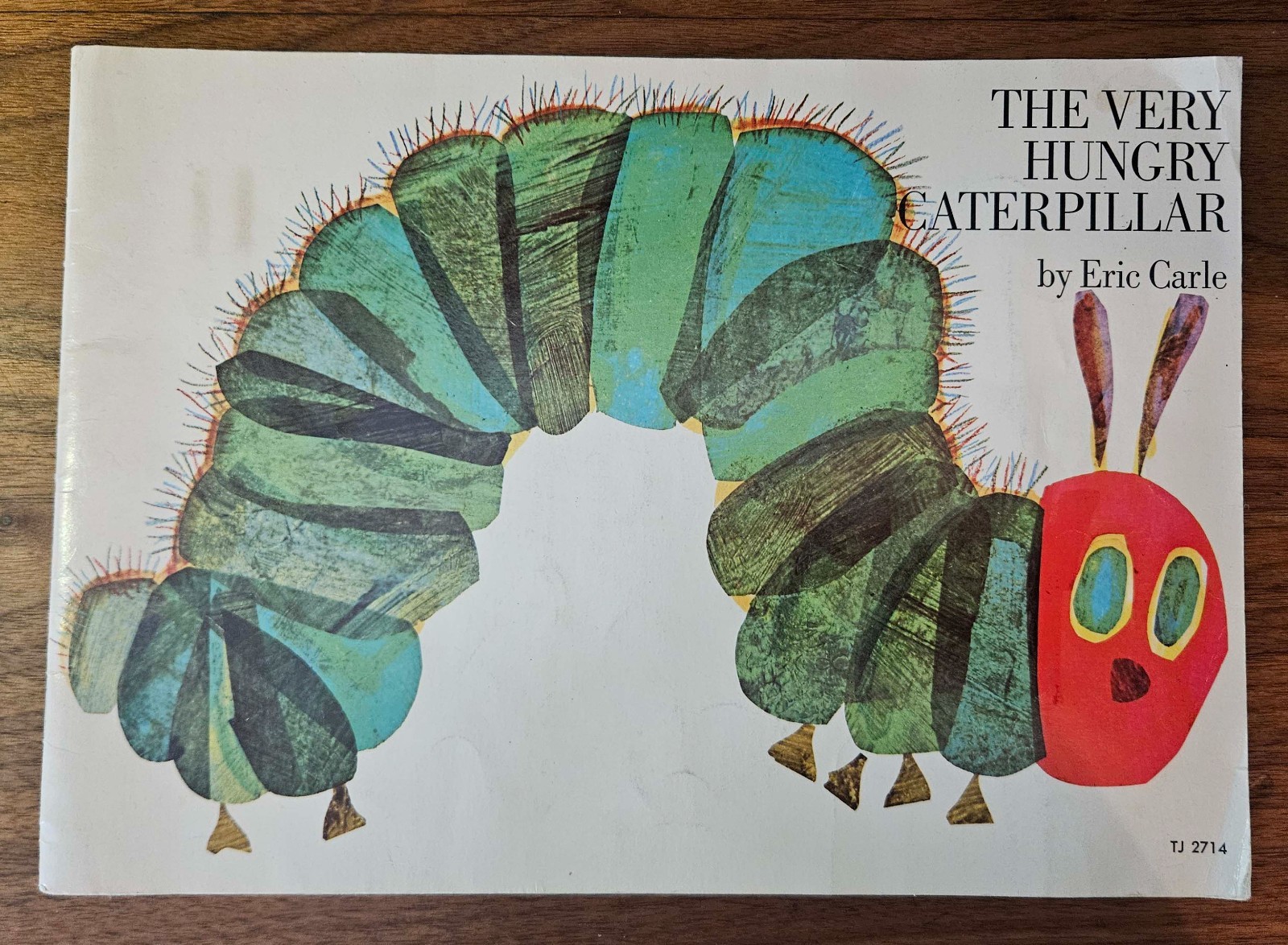The Very Hungry Caterpillar, 2nd printing, 1974, Eric Carle, Vintage Kids Book