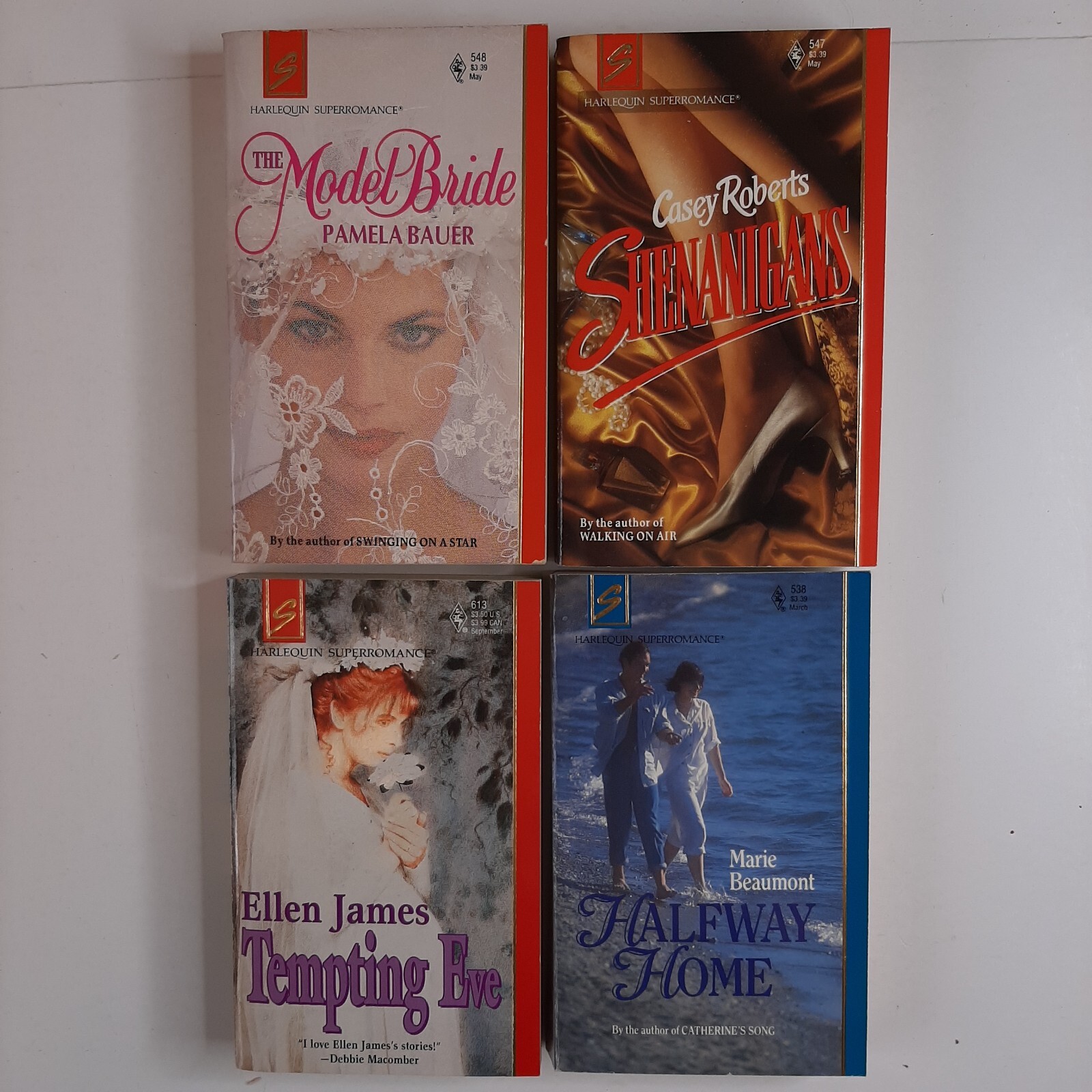 7 Diff. HARLEQUIN SUPERROMANCE Paperback Novels Romance Softcover SC books RJ25