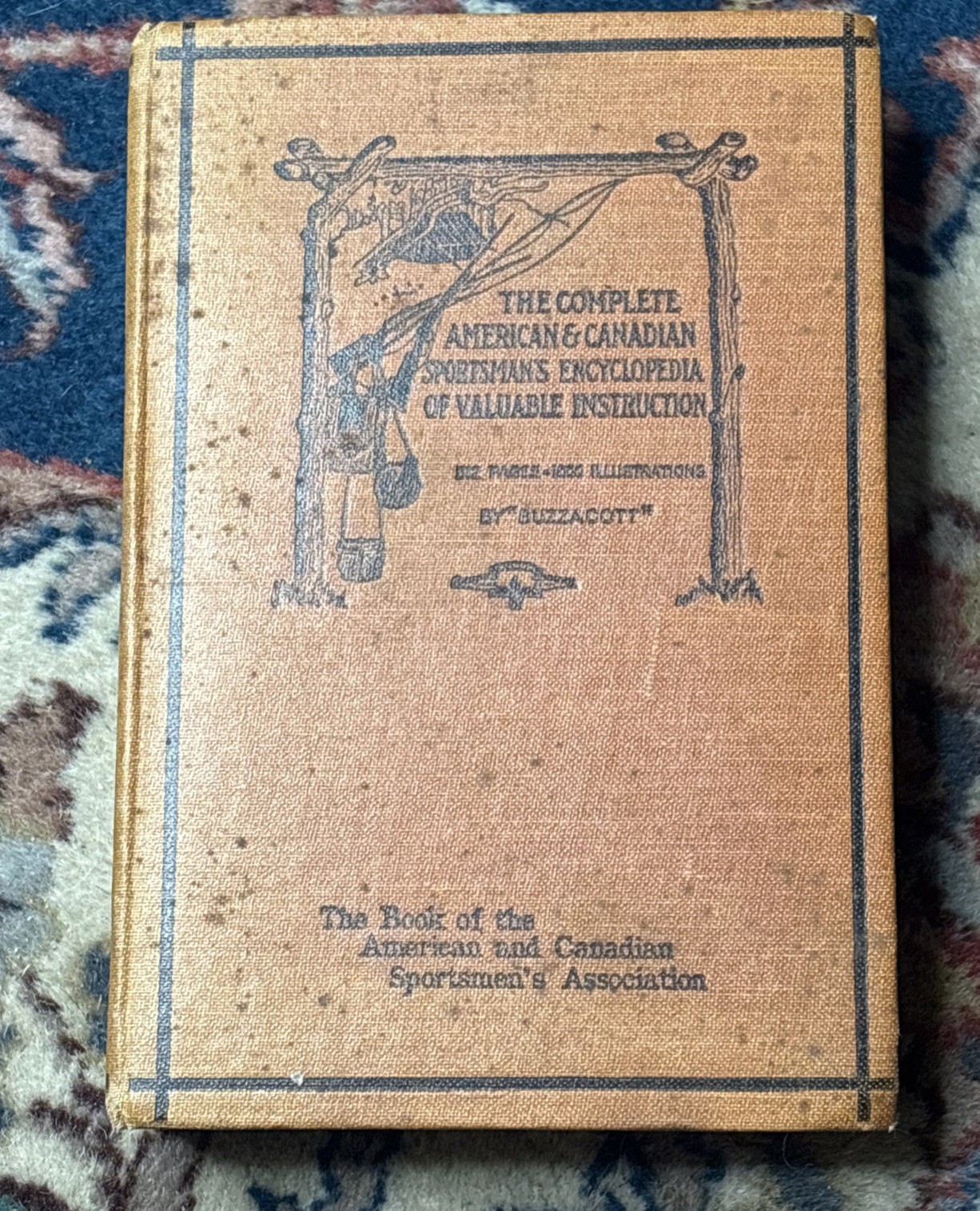 1913 AMERICAN & CANADIAN SPORTSMAN’S ENCYCLOPEDIA BY BUZZACOTT ANTIQUE FISHING